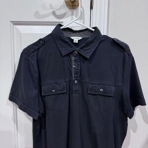 Calvin Klein Black Casual Button Down Shirt